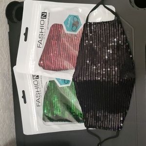 Sparkly Fashion Face Masks